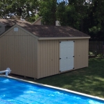 Kenosha gable with doors centered on 18' sidewall